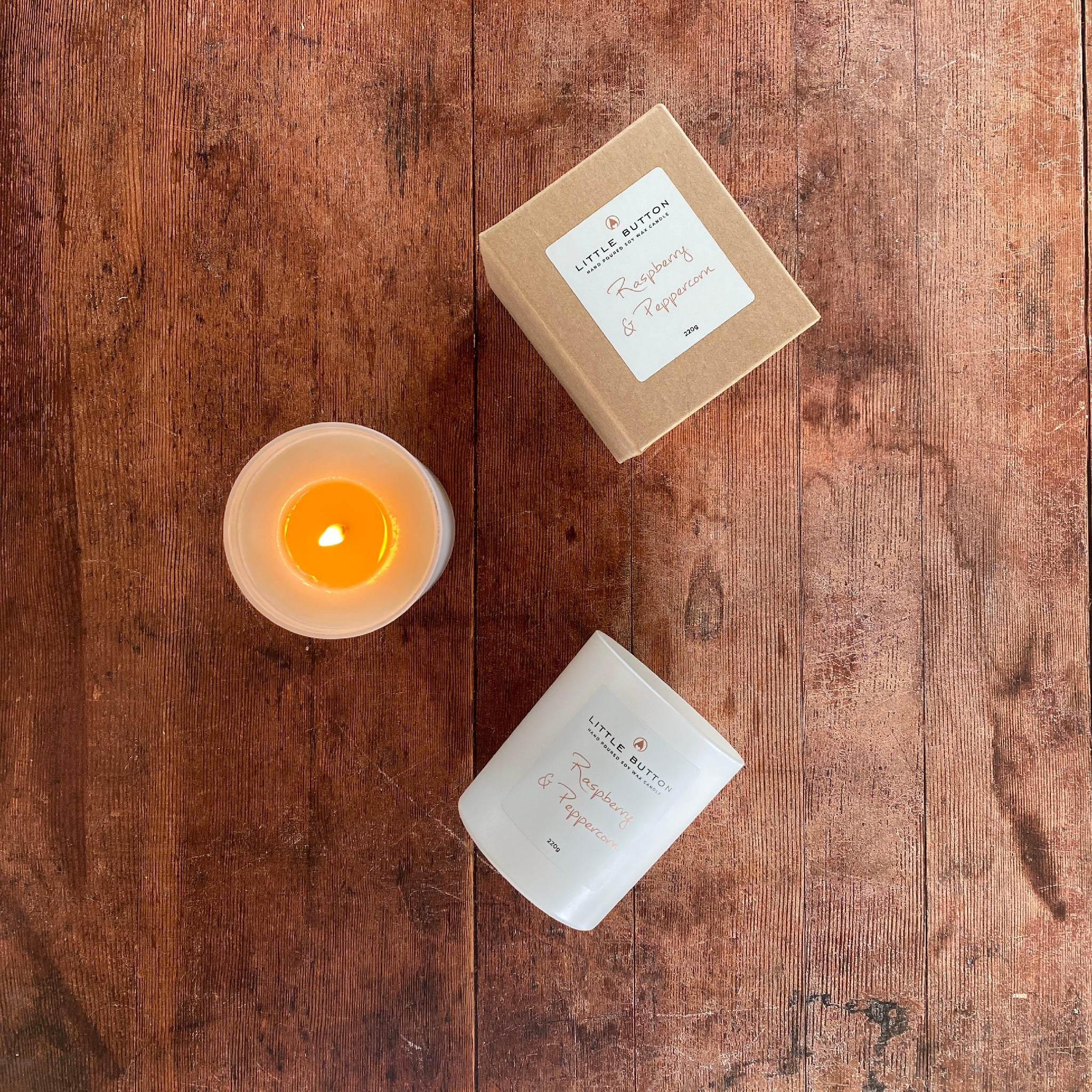 Raspberry & Peppercorn Soy Candle