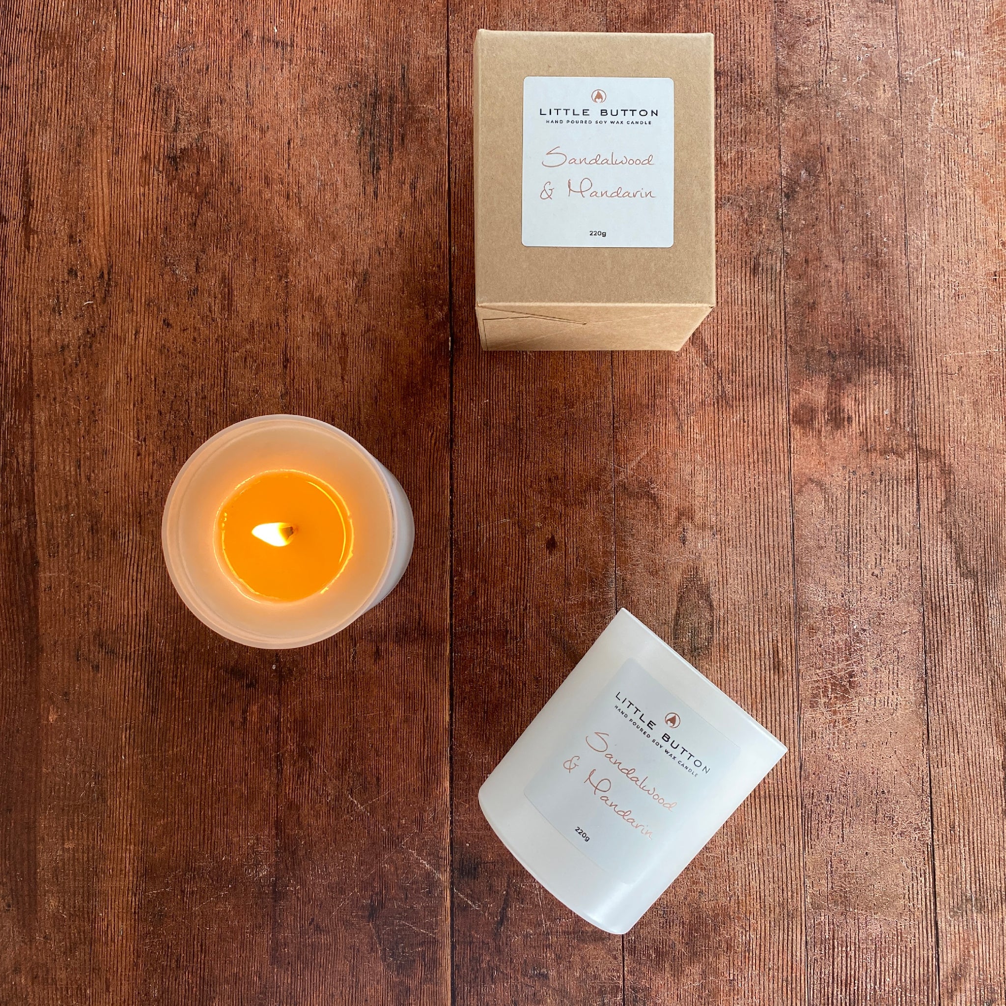 Sandalwood & Mandarin Soy Candle