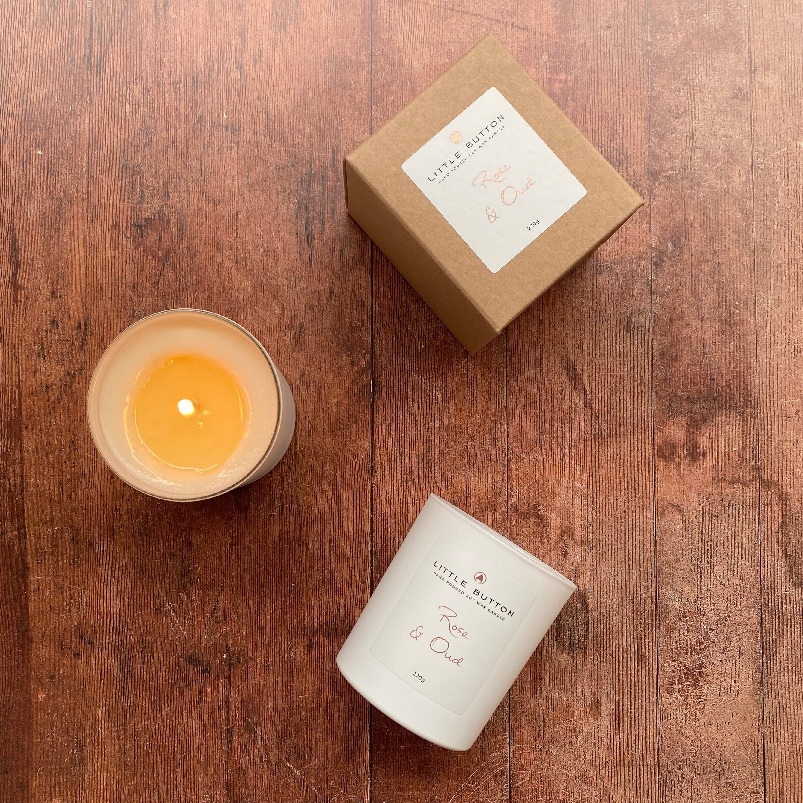 Rose & Oud Soy Candle